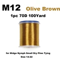 1 pieza M12 color marrón oliva