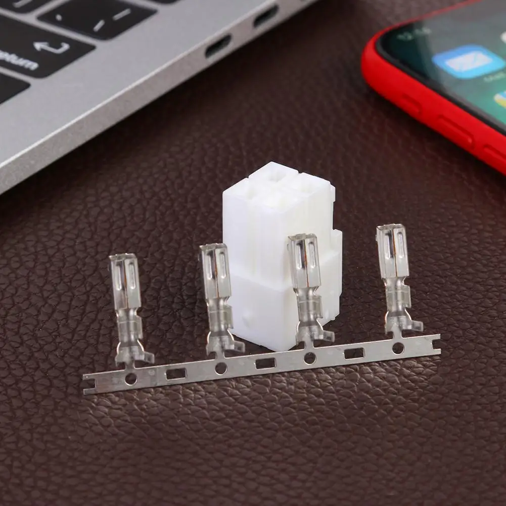 5PCS/1Set 4-Pin Power Connector Plug For Icom IC-7000 IC-7100 IC-7400 IC-7600 YAESU FT-450 KENWOOD TS-480 Radio DIY Cable Plug