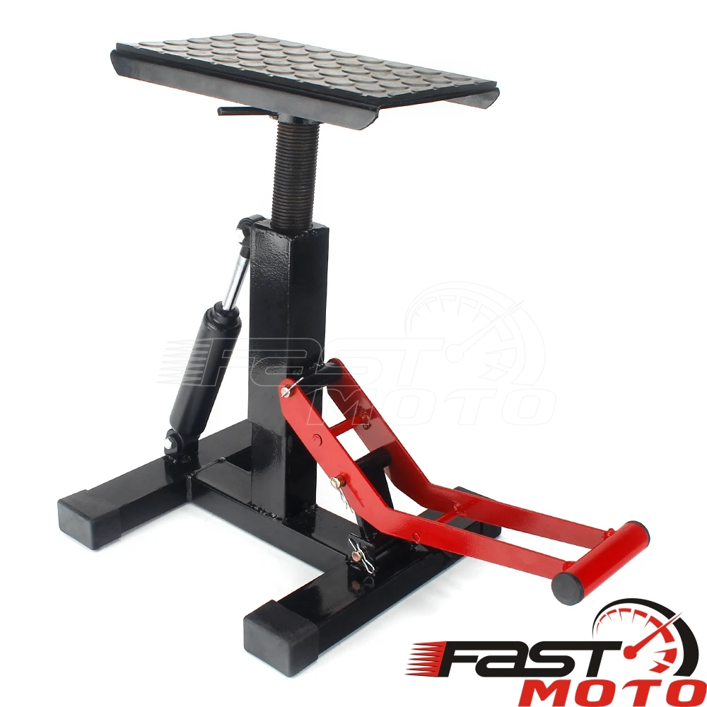 Soporte de manivela de elevación ajustable, elevador de acero, asiento de taburete, Universal, Dirt Bike, herramienta de reparación de mesa Enduro, 150kg, 330 libras