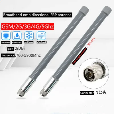 Taidacent-antena Omni de fibra de vidrio para Estación Base CB, Monitor de punto de acceso GSM GPRS 2G 3G 4G 700-5900mhz, 8dbi