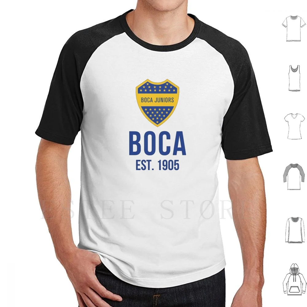 Blue T Shirt Print Cotton Club Ca Cabj La Xeneizes Azul Y Oro Argentina Argentinian Futbol Football Soccer La Bombonera