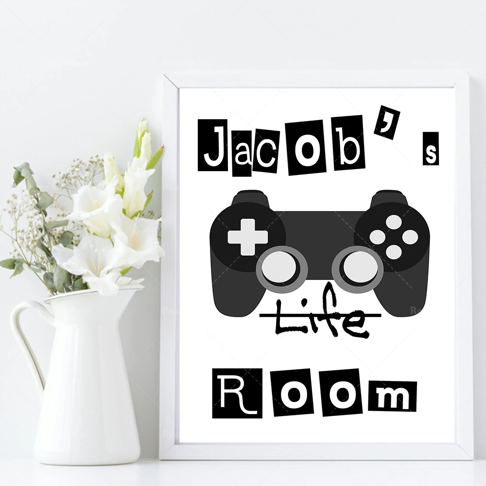 Game room poster game player decoration canvas painting game console picture HD print wall art boy