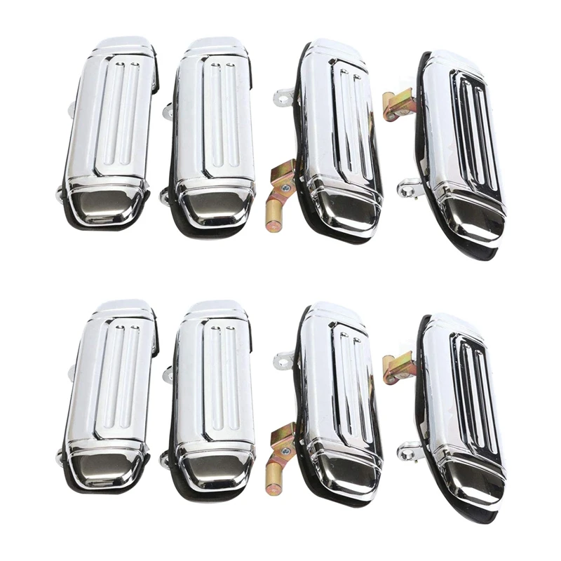 2X Car Chrome Door Handle Accessories for Mitsubishi Pajero 1992 1993 1994 1995 1996 1997