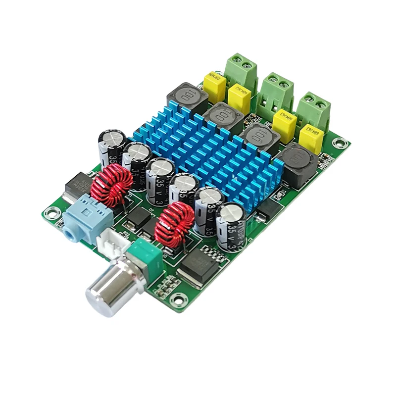 KYYSLB 50W*2 DC12-24V TPA3116D2 Digital Power Amplifier Board Automatic Boost Type Distortion-free Battery Amplifier Board