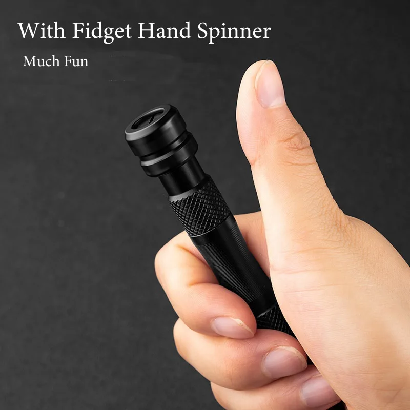 10-In-1 Hand Spinner Self Defense Tactical Pen Whistle Screwdriver Bottle Opener Window Breaker Outdoor Survival EDC Tool Gift