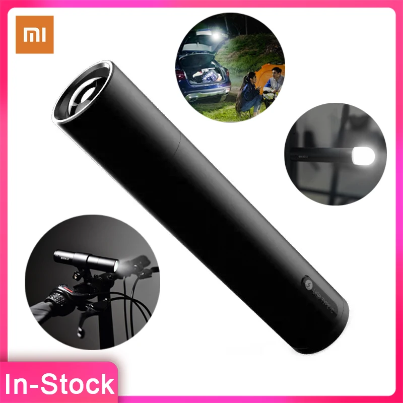 Xiaomi Flash Light 1000LM 5 Models Zoomable Multi-function Outdoor torch Portable with Magnetic Tail & Bike Light Flashlight