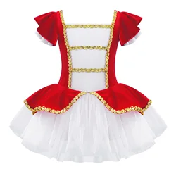 Kids Girls Children Christmas Dancer Ballet Dance Dress Gymnastic Leotard Tutu Princess Dress for Stage Performance Clothes