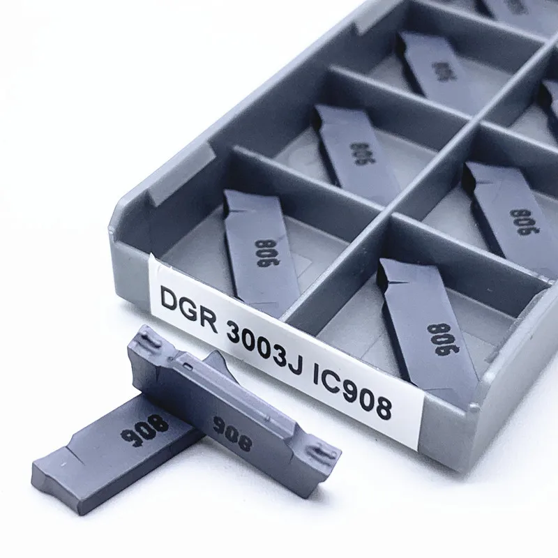 Cnc Carboneto de Inserção Entalhada Dgn 3003j 3003c para Sulco Ferramentas de Corte de Moagem Alta Qualidade Dgn3003j Dgn3003c Ic908