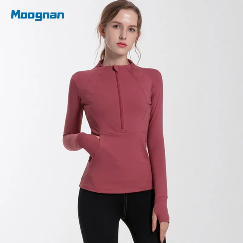 Sexy Women Solid Printing Sport Shirts Solid Color High Elastic Gym Yoga Top Running Breathable Long sleeve T-Shirts Top