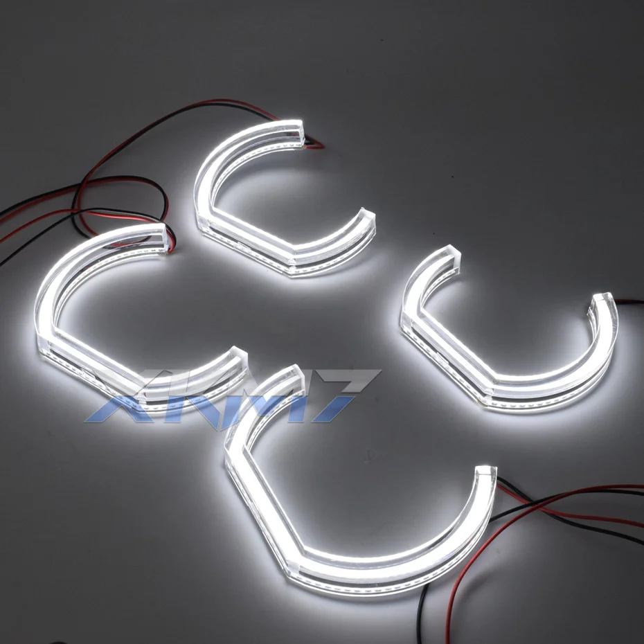LED Angel Eyes For BMW E60 E61 Pre-LCI M5 525i 528i 530i 545i 550i Headlight Tuning Halo Ring DRL DTM Crystal Accessory Retrofit