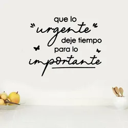 Inspirational Spanish Wall Decal Positive Phrase Life Dreams Wall Sticker Home Decor Wall Vinyl Art Murals Self-Adhesive Poster