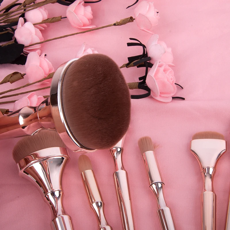 9 PCS Makeup Brush Set Professional Durable Soft Hair Brush Set for Make-up Eyeshadow Eyebrow Powder Foundation Brush Set