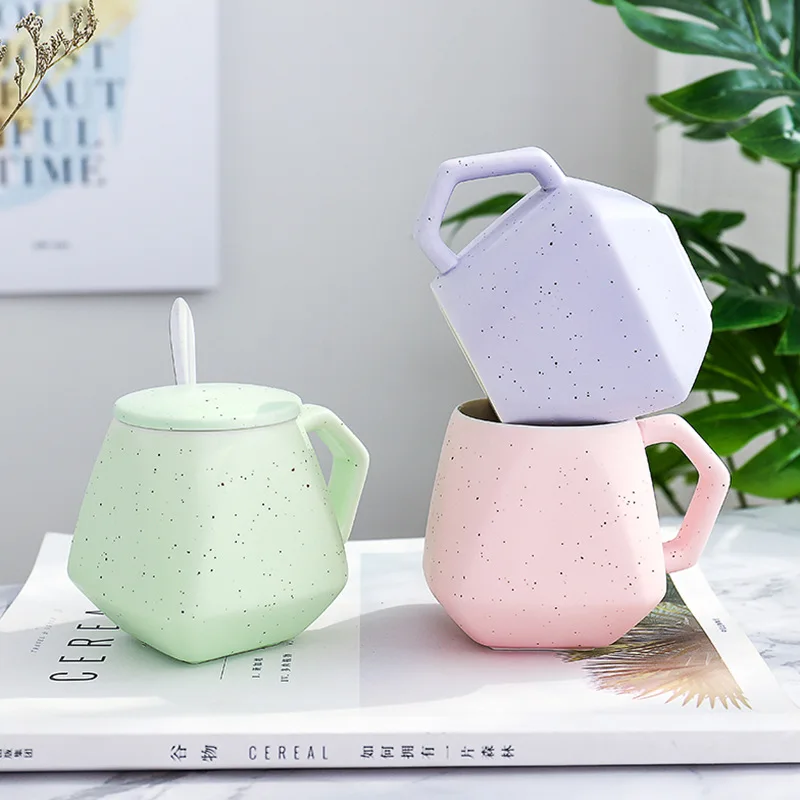 Creative Irregular Ceramic Thermal Mug Starry Sky Handgrip Pottery Tea Cup Travel Kitchen Tableware Nordic Home Decor Coffee Cup