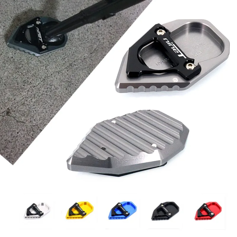 For BMW R Nine T R nineT RnineT 2017 2018 2019 2020 Motorcycle CNC Kickstand Foot Side Stand Extension Pad Support Plate Enlarge