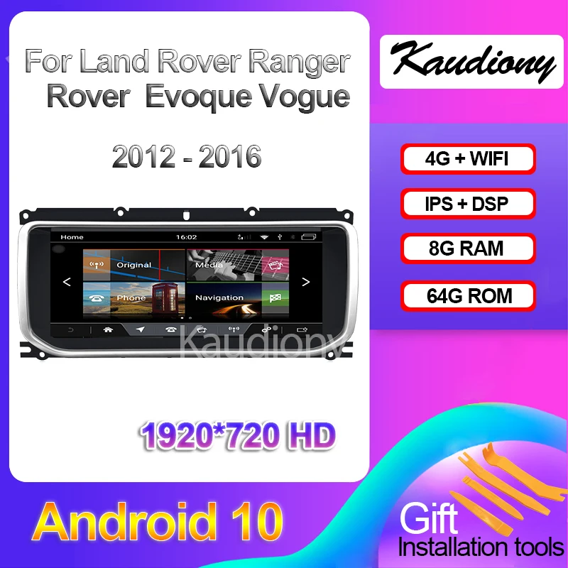 

Kaudiony 10.25" Android 10.0 For Land Rover Ranger Rover Sport Evoque Vogue Car DVD Player Auto Radio Automotivo GPS Navigation