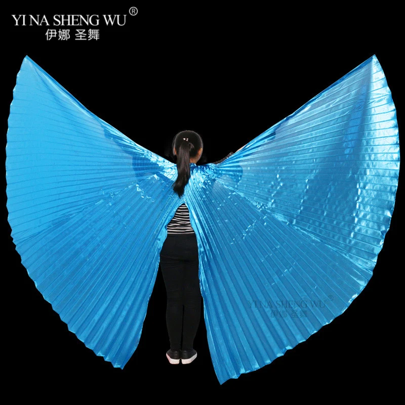 New Children Belly Dance Wings Bollywood Oriental Design Egypt Isis Wings Belly Dance Accessories Split Wings Without Sticks Bag