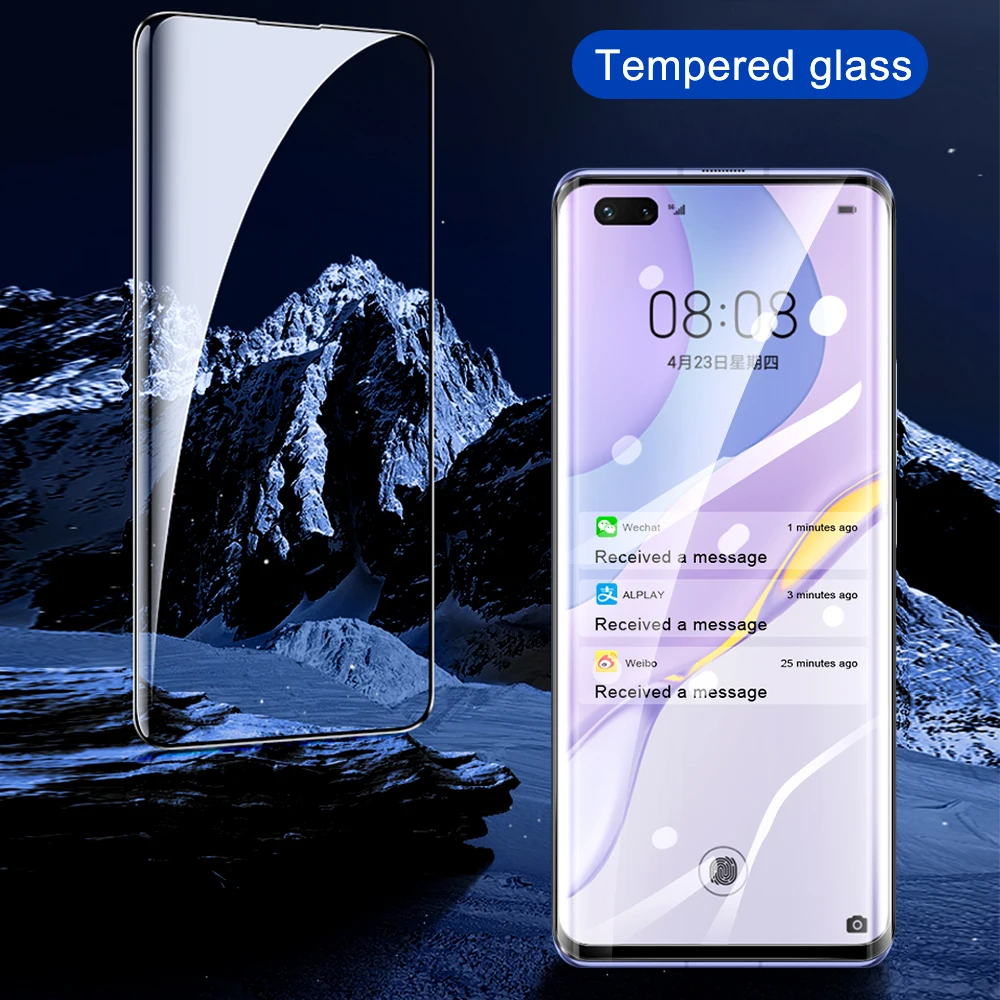 2Pcs full cover for huawei nova 7 pro 7i tempered glass phone screen protector for huawei nova 7 se protective film on the glass