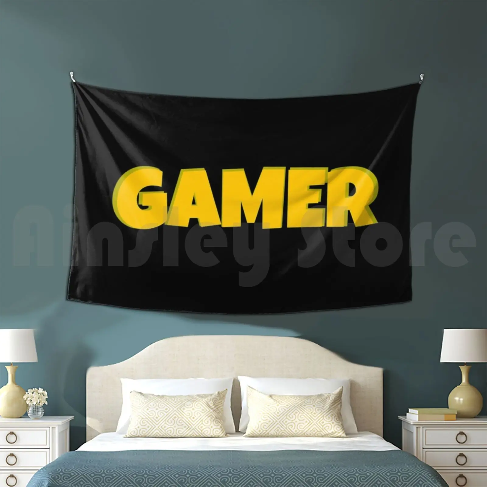 Gamer Tapestry Living Room Bedroom Gamer Games Game Play Playing Pubg Geek Video Games Game Addict
