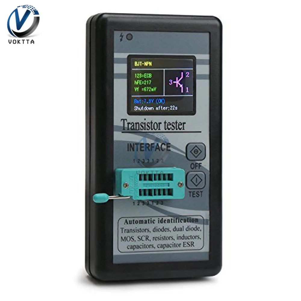 M328 Transistor Tester Mega328 Multi-purpose Thyristor Capacitance Resistor Inductance Meter TFT 128*160 LCD Display