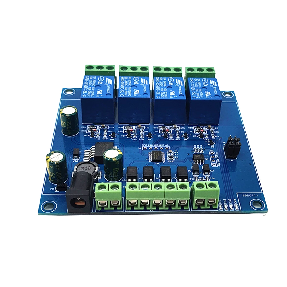 7-24V Modbus RTU Protocol 2 4 Channel Relay Module Onboard 5V 10A/250V AC DC Relay RS485 Communication TTL UART Interface