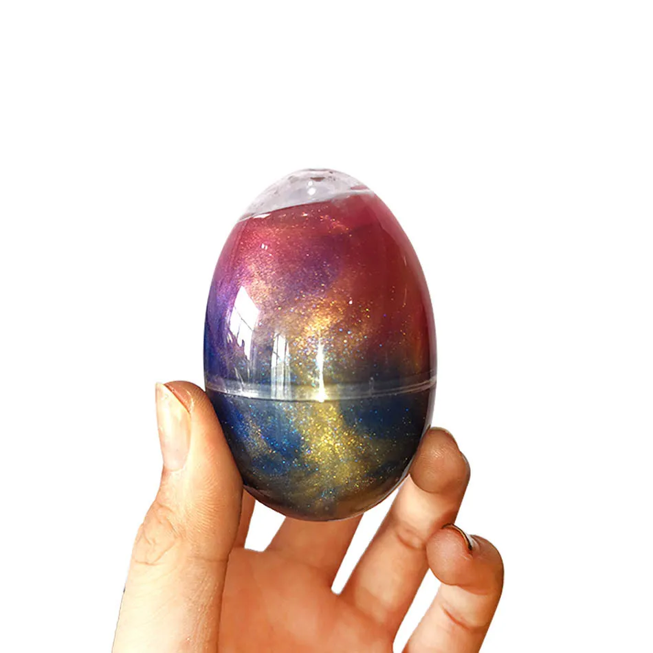 one piece Stress Relief Diy Putty Mud Creative Modeling Children toys  Galaxy Crystal Egg Slime Colourful Mud Modeling Clay