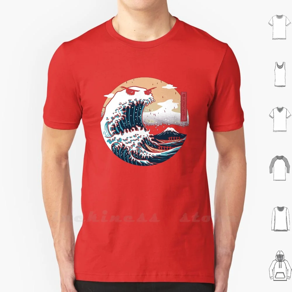 The Great Monster Of Kanagawa T Shirt Big Size The Great Wave Monster Kanagawa Japan Japanese Wave Original Art