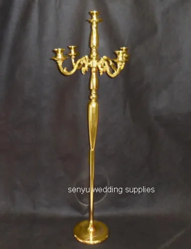 10 peças) 60cm /120cm de altura) candelabros altos de vela dourados e prateados para decoração de peças de centro da mesa de casamento