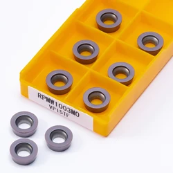 10PCS RPMW1003 MO VP15TF High Quality Circular Internal Metal Turning Tool RPMW 1003 CNC Machine Carbide Turning Insert Tool