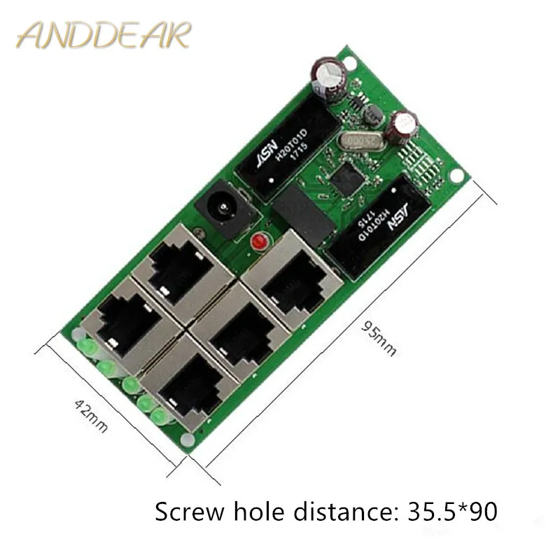 

OEM Качество мини материнская плата Цена 5 портов коммутационный модуль от производителя печатная плата 5 портов сеть ethernet