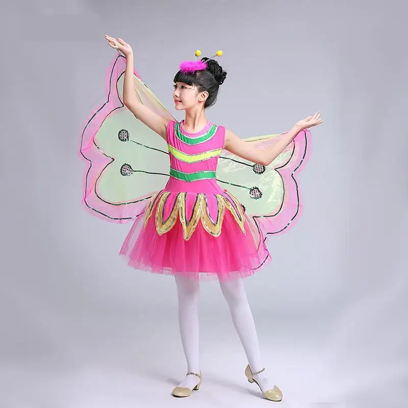 

2019 New Kids Performance Dancing Clothes Girls Bee Butterfly Tutu Dress Ballet Dance Costumes Children Fairy Ballet Stage Wear