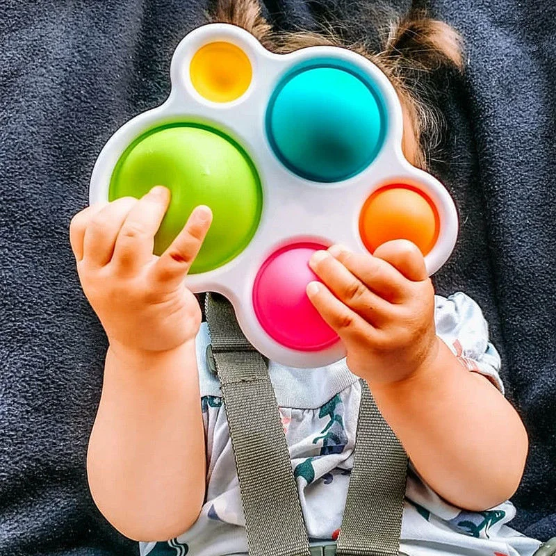 Jouets Montessori pour Bébé, Planche d'Exercice Colorée, Puzzle pour Intelligence Précoce et Entraînement Intensif, Jouets à Remuer