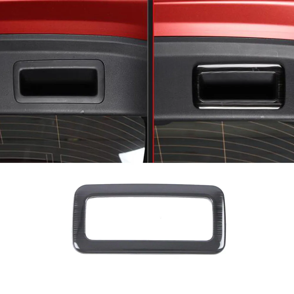 Car Sticker Rear Back Tail Trunk Back Handle Bowl Cover Detector Trim Frame Parts 1PCs For Mazda CX-30 CX30 2020 2021 2022 2023