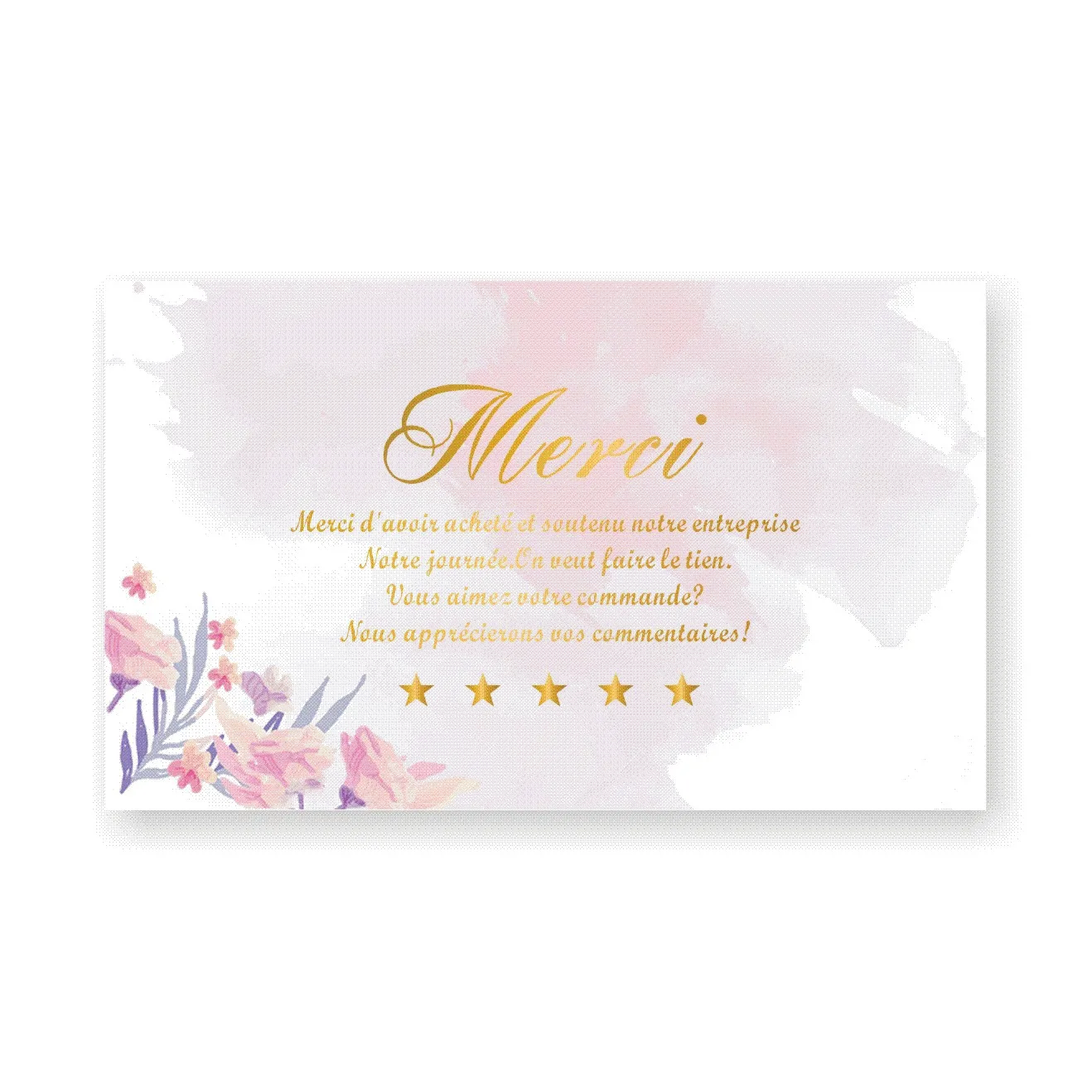 Gold foil Thank You Card Thank You For Your Order Card Praise Labels For Small Businesses Decor For Small Shop Gift Packet