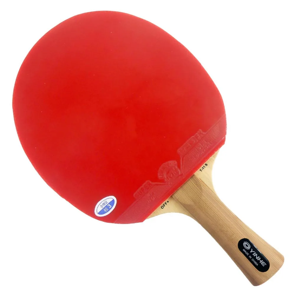 Raquette de tennis de table Pro PingPong ChlorRacket: Galaxy YINHE T-11 + T11S avec 729 Super FX Palio Power Dragon Shakehand Long Handle FL