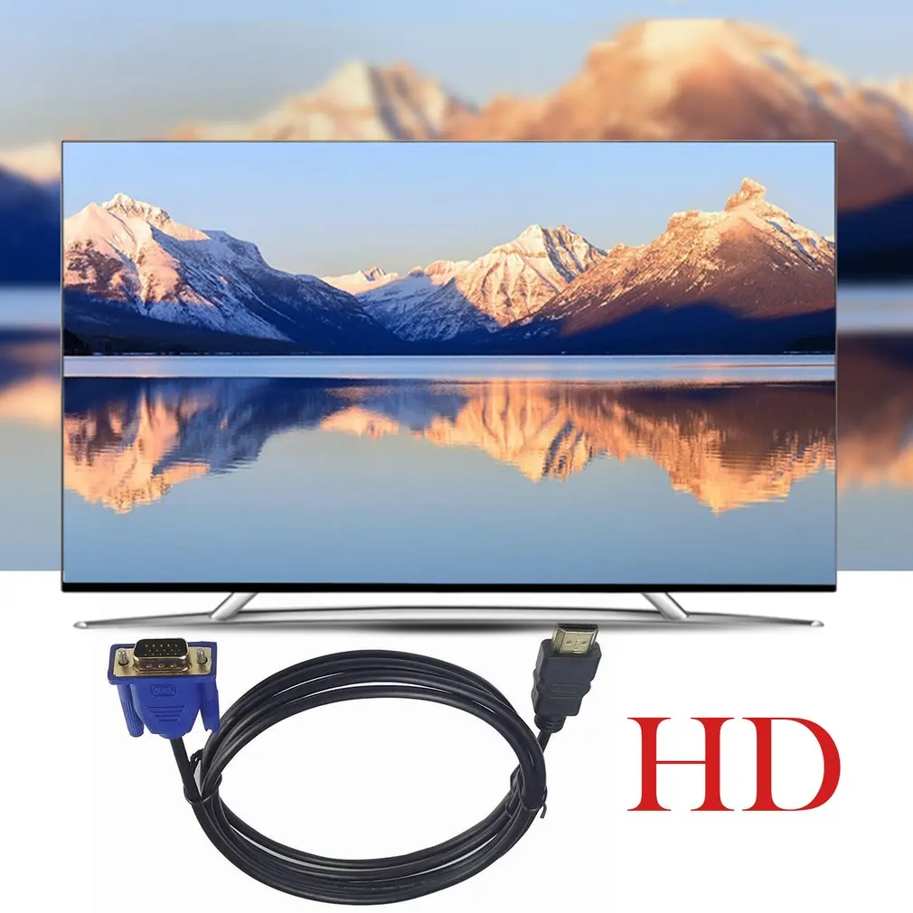 Cable HD Compatible con VGA 1080P HD, Cable adaptador de Audio HD, Compatible con Cable VGA, envío directo