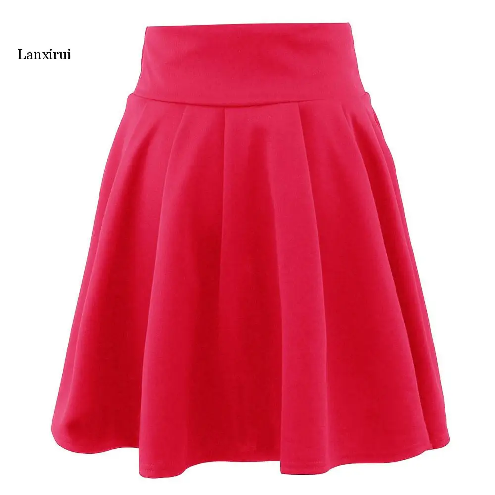 New Arrival Wholesale Party Yellow Female Womens Party Cocktail Mini Skirt Ladies Summer Skater Skirt Falda