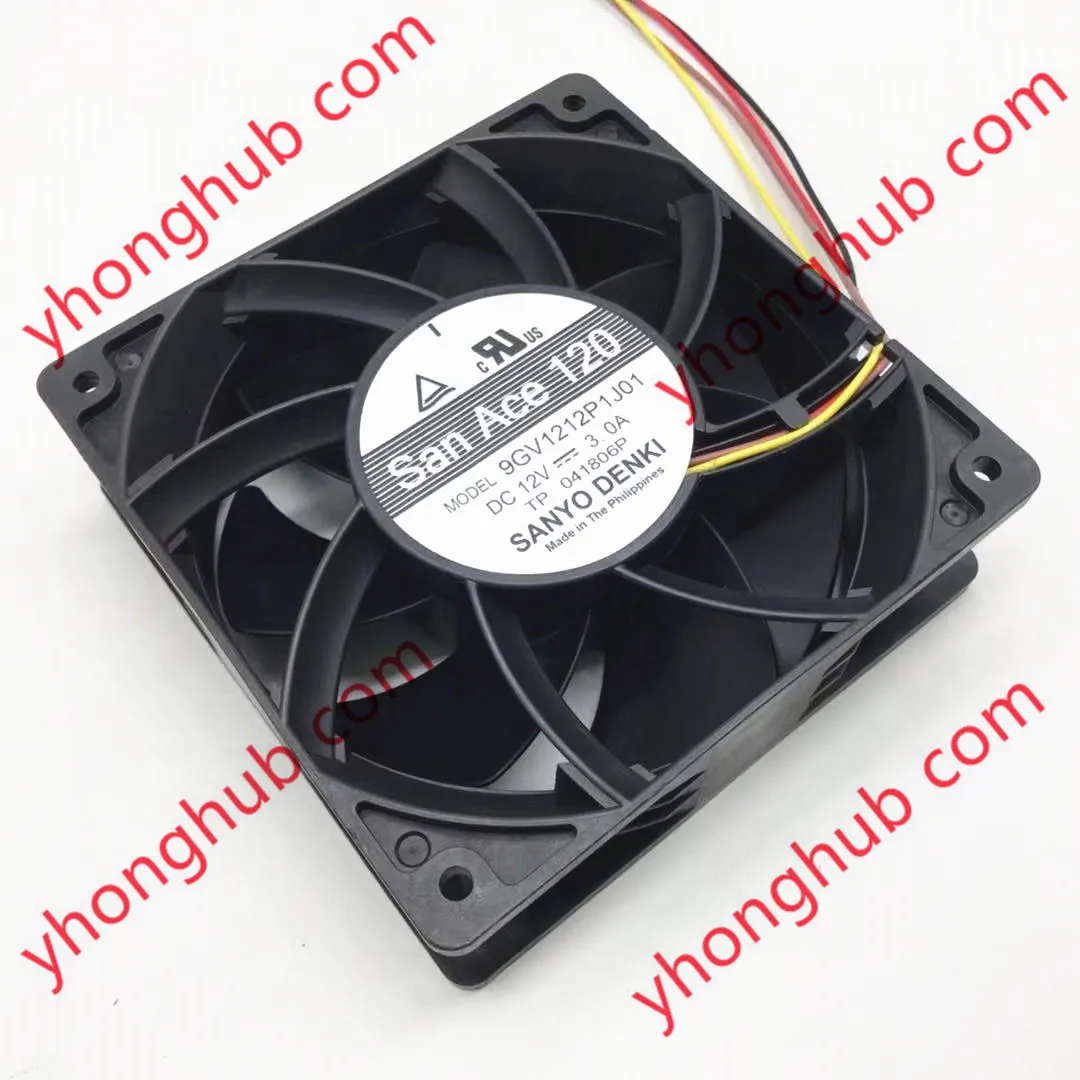 

SANYO Denki 9GV1212P1J01 DC 12V 3.00A 120X120X38mm 4-Wire Server Cooling Fan