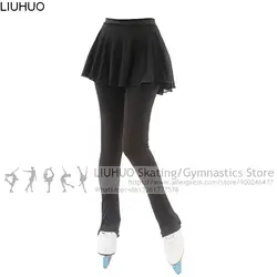 Girls Skating padded Pants skirt Girls Children thin fleece Competition leggings Women Skiing ice skating Trousers Women