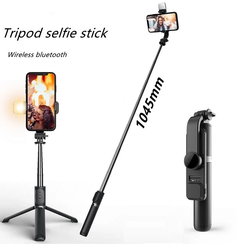 NEW Bluetooth-compatible Wireless Selfie Stick Tripod Foldable Monopods Universal for Smartphones for Sports Action Cameras