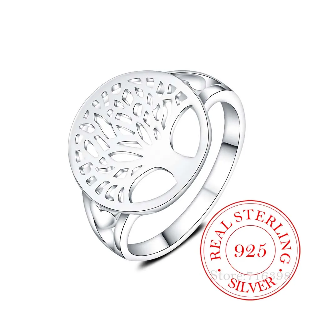 2023 Orginal 100% 925 Sterling Silver Rings Tree of Life Classic Accessories anel Bague anillos For Women New Mothers Day Gifts