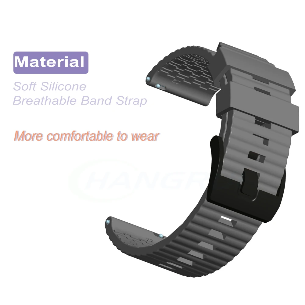 실리콘 스트랩, 화웨이 워치 GT 2e 46MM 교체용 팔찌 벨트 손목 밴드 화웨이 워치 GT 2 42MM GT2E 용 워치 밴드 스트랩