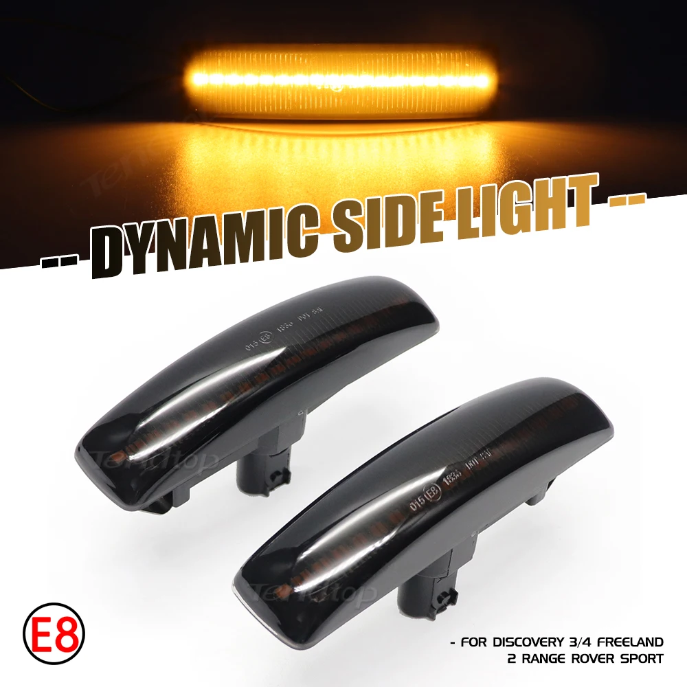 Dynamic Blinkers LED Side Light Turn Signal Lamp Car Tuning Indicator For Land Rover Range Rover Sport Discovery 3 4 Freeland 2