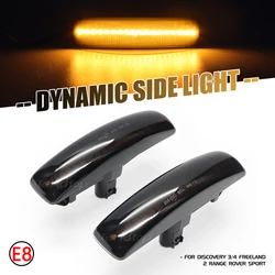 Dynamic Blinkers LED Side Light Turn Signal Lamp Car Tuning Indicator For Land Rover Range Rover Sport Discovery 3 4 Freeland 2