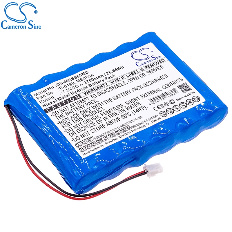 CameronSino Battery for MIR Spirolab Spirometer II/III fits MIR E-0199 MB865A Medical Replacement battery 3700mAh/26.64Wh 7.20V