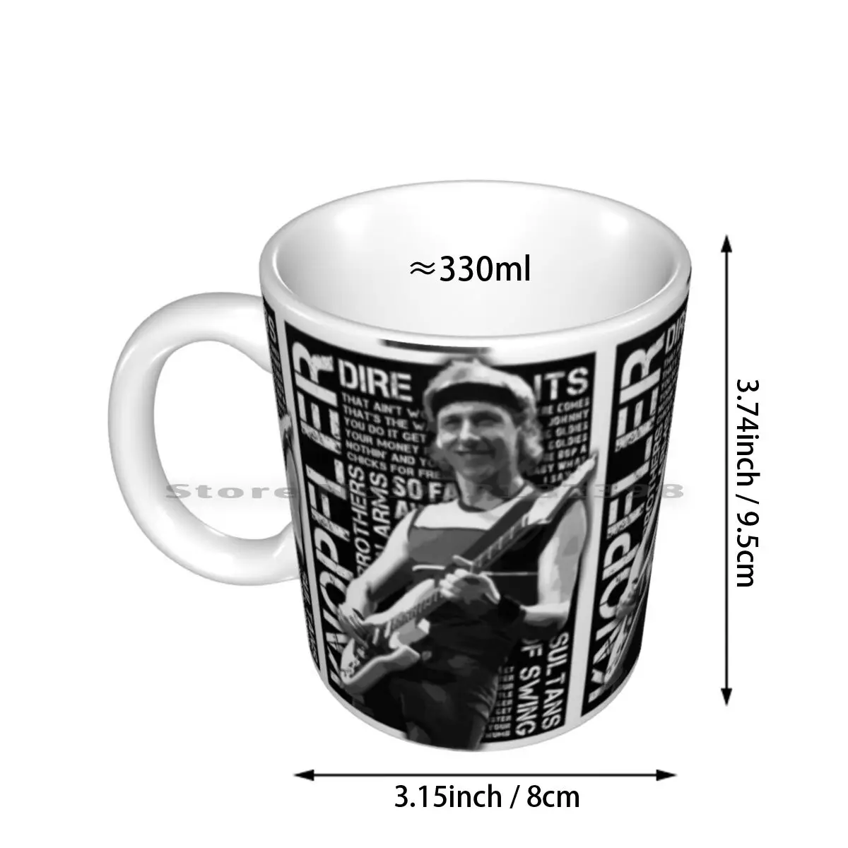 Mark's Greatest Hits Ceramic Mugs Coffee Cups Milk Tea Mug Dire Mark Straits Knopfler Band Dire Straits Creative Trending