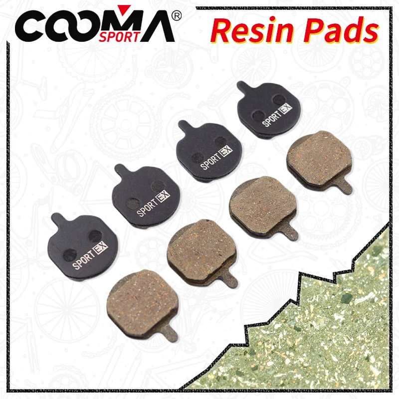 4 Pairs, Bicycle Brake Pads for Hayes MX2 MX3 MX4 SOLE, GX-C, JAK-5 Caliper, Sport EX Class, Resin