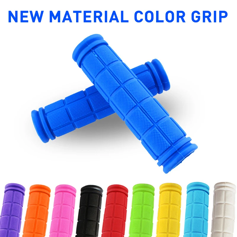 1Pair Rubber Bike Handlebar Grips Cover Mountain Bike Kids Scooter Casing Sheath Handles Anti-skid Bar Grips Bicycle Parts