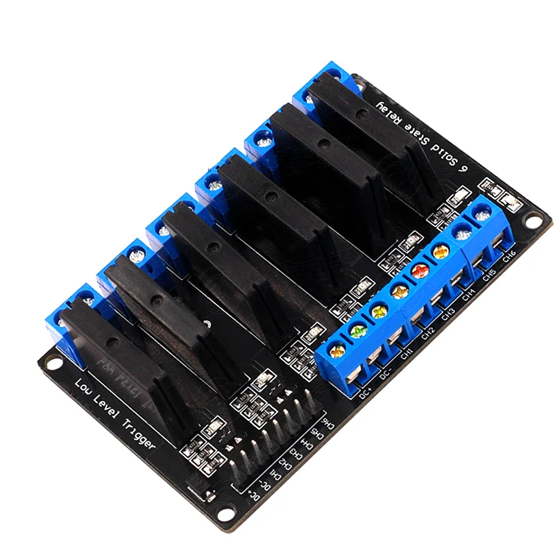 5V 1/2/4/6/8 Channel Solid State Relay Module Hight / Low Level SSR G3MB-202P 240V 2A Output with Resistive Fuse For Arduino