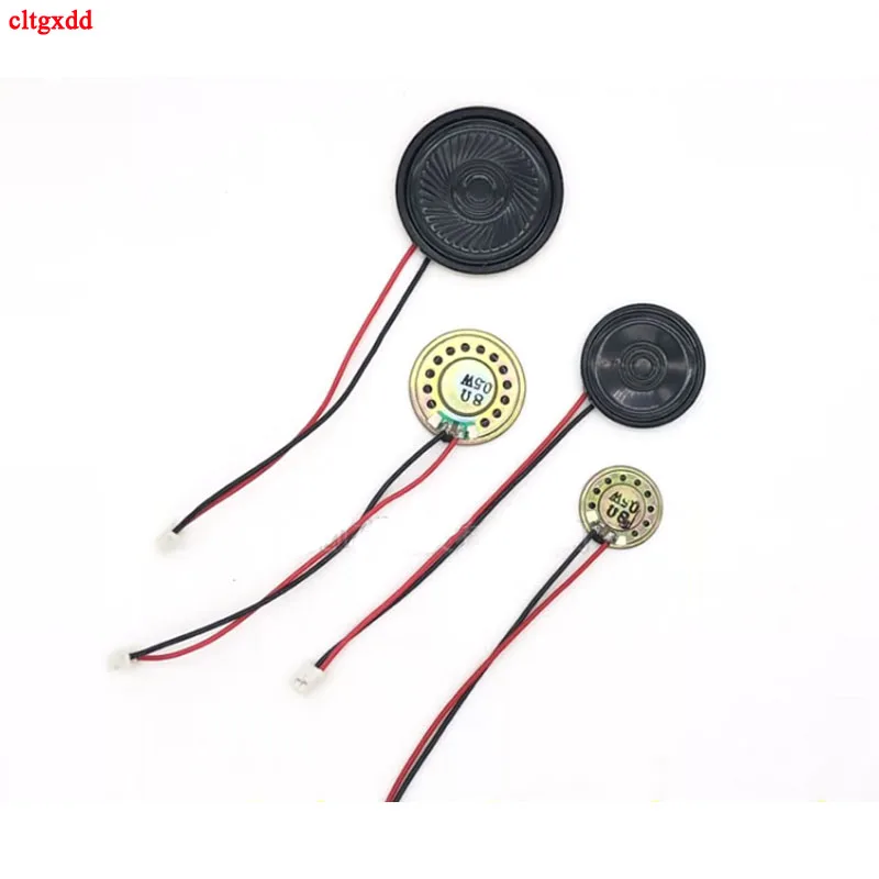 2pcs new Ultra-thin speaker 8 ohms 0.5 watt 0.5W 8R speaker Diameter 20 28 30 40 50 57MM 5CM with PH2.0 terminal wire length 10