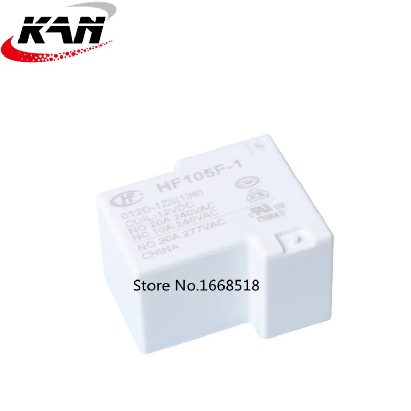 Free shipping 10pcs/lot 100% new original relay  HF105F-1-012D-1ZS(136)  HF105F-1/012D-1ZS(136)  20A 250V DC12V